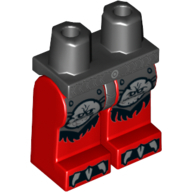Lego nohy, červená (6132683)